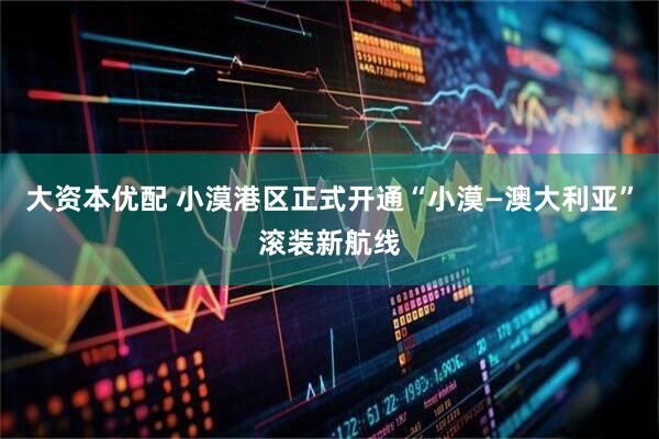 大资本优配 小漠港区正式开通“小漠—澳大利亚”滚装新航线